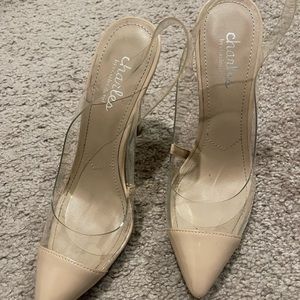 Charles David nude clear pumps
